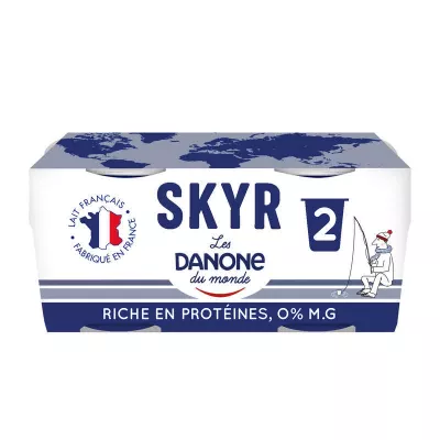 سكير ناتشر 0% ملغ 2x140 جم - Danone