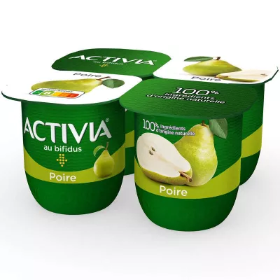 Bifidus Pear Fruit Yogurt 4x125g - Activia