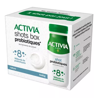 Activia Shot Nat Probiotic 6x8