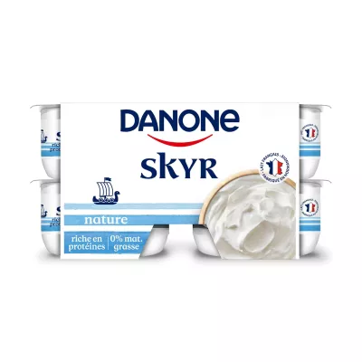 Yaourt SKYR NATURE 0% MG 8x100g - DANONE