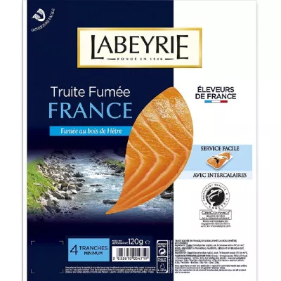 Truite Fume France 3/4tr 120g