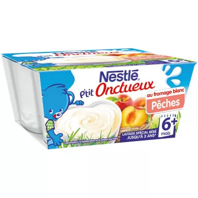 Babydessert mit Pfirsichgeschmack ab 6 Monaten, 4 x 100 g - NESTLE