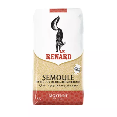 Semolina ya ngano ya kati 1kg - LE RENARD