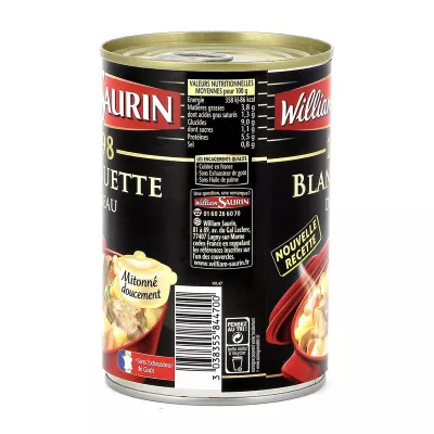 Kalfsblanquette, 400g - WILLIAM SAURIN
