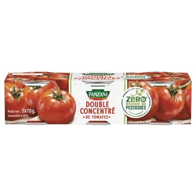Concentrado Duplo de Tomate; 3X70g - PANZANI
