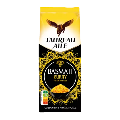 Riz Basmati Curry Madras, 300g - TAUREAU AILE