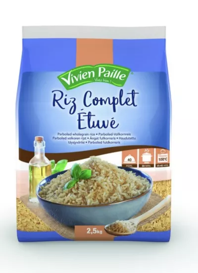 Riz Long Complet Etuve Qs Sac2.5kg - VIVIEN PAILLE