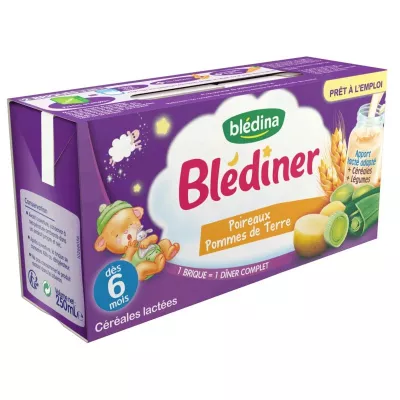 Blédiner poireaux/pommes de terre 2x250ml - BLEDINA