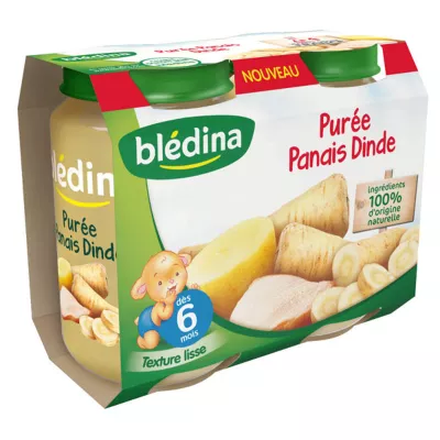 Pots panais dinde dès 6mois 2x200g - BLEDINA