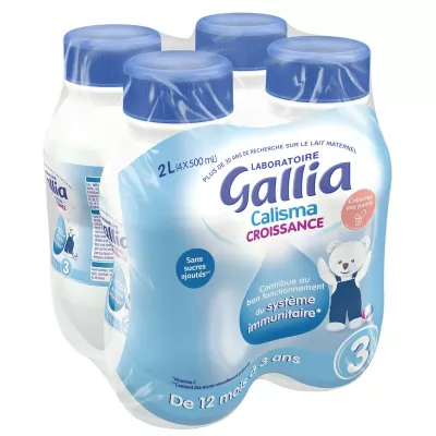 كاليزما حليب سائل للنمو 4x500 مل - GALLIA