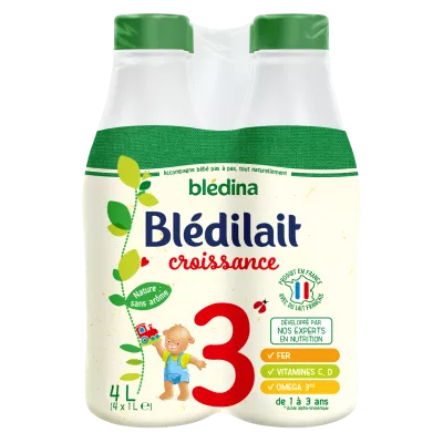 BLEDILAIT Croissance 4x1L De 1 à 3 ans - BLEDINA