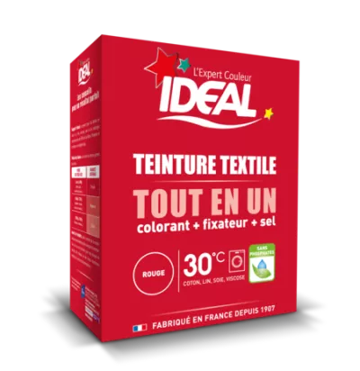 Teinture Textile Tout En Un Rouge 350g - IDEAL