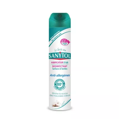Air Purifier Surface And Textile Disinfectant Cotton Flower 300ml - Sanytol