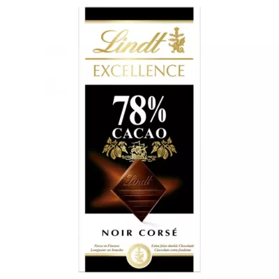 एक्सीलेंस ब्लैक 78% कोको टैबलेट 100 ग्राम - LINDT