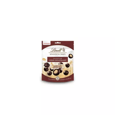 Confiserie De Chocolat Noir Céréales Soufflées  Sensation Crispy 140g - LINDT