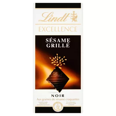 Excellence Zwarte Gegrilde Sesamtablet 100 G - LINDT