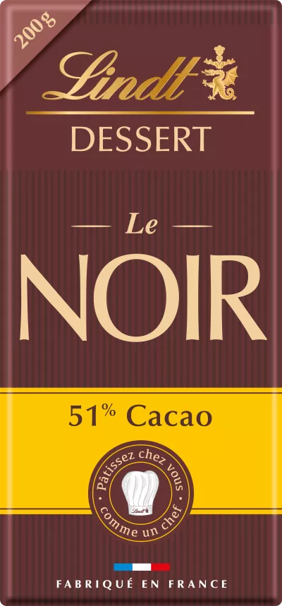 黑巧克力 51% 可可棒 200 克 - LINDT