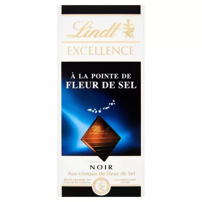 Excellence Noir Fleur De Sel Tablette 100 G - LINDT