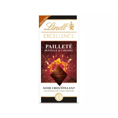 उत्कृष्टता ब्लैक लेस कारमेल 100 ग्राम - LINDT