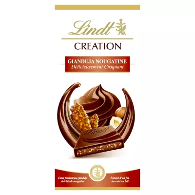 Tablette de chocolat au lait gianduja & nougatine 150g - LINDT