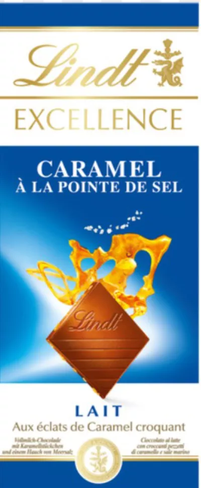 Excelência Preto 70%. Saco Degustação Quadrados Extra Fondant Preto com Flor de Sal e Leite 154g - LINDT