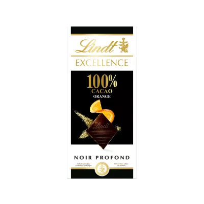 إكسلانس قرص كاكاو برتقالي 100% أسود 50 جم - LINDT
