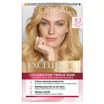 Kuchorea nywele 9.3 blond laini laini ya dhahabu - L'ORÉAL