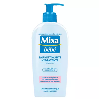 富含甘油的保湿洁面水 250ml - MIXA