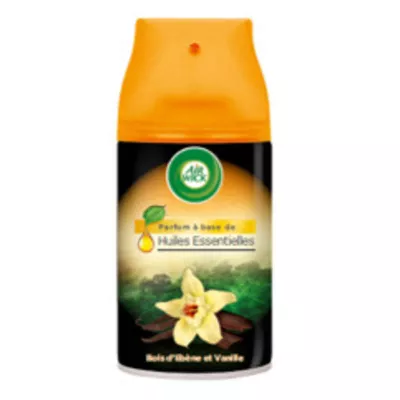Recharge diffuseur désodorisant automatique FreshMatic Huiles Essentielles Bois d'ébène & Vanille 250ml - AIRWICK