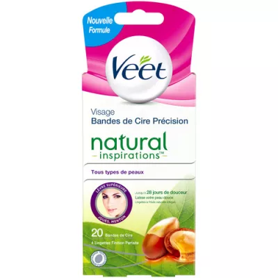 Veet Bdes Cire Vis Hle Argan
