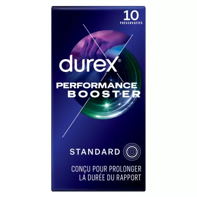 Préservatifs Booster Performance Retardants Extra Lubrifiés x10 - DUREX