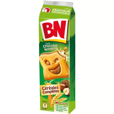 Biscuits fourrés chocolat/ noisette 295g - BN