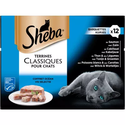 Oceaanterrine kattenvoer 12x85g - SHEBA
