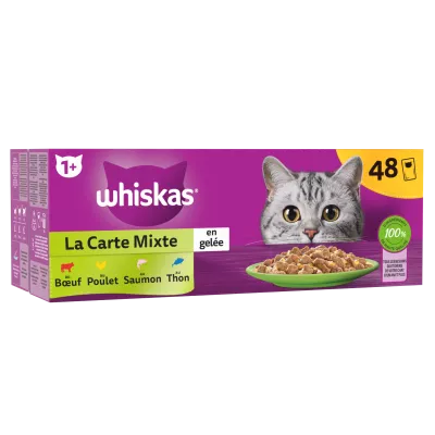 Pâtée Pour Chat La Carte Mixte En Gelée X48 - Whiskas