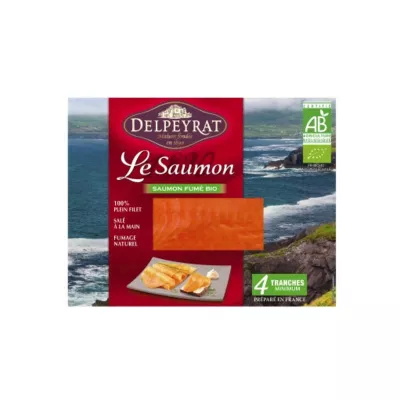 Saumon Fumé Bio 4t 120g - DELPEYRAT