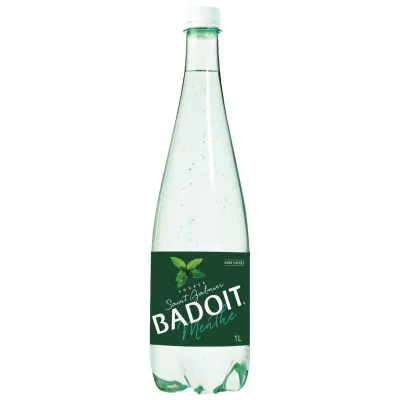Eau minérale pétillante menthe 1L - BADOIT