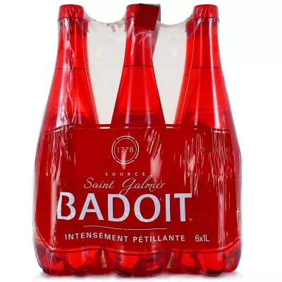 Красная газированная вода 6х1л. - BADOIT