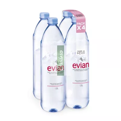 Eau minérale prestige 4x1,25L - EVIAN