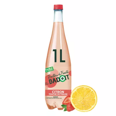 Flavored lemon flake water 1L - BADOIT