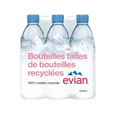 Eau minérale naturelle 6x50cl - EVIAN