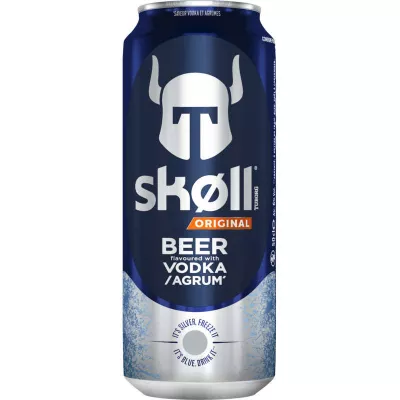 Vodka ya bia iliyoangaziwa & machungwa, 6 °, 50cl - SKOLL