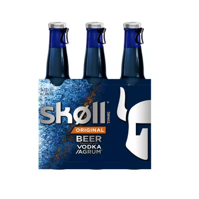 Bier met wodka- en citrussmaak, 6°, 3x33cl - SKOLL