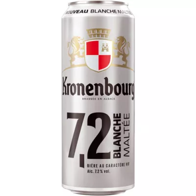Cerveza Blanca Malteada, 7,2°, 50 cl - KRONENBOURG