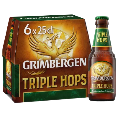 三重啤酒花啤酒，7.5°，6x25cl - GRIMBERGEN