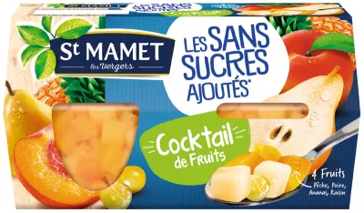 Dessert Cocktail Di Frutta Senza Zuccheri Aggiunti 4x113g - St Mamet