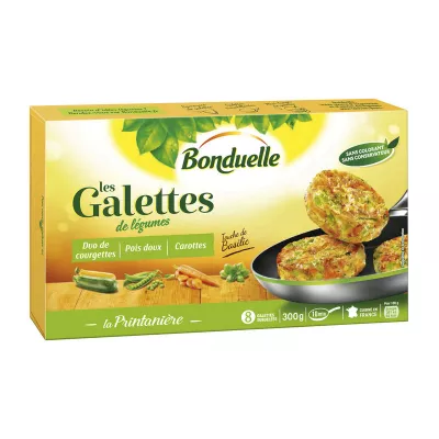 Galettes de courgettes, pois doux & carottes 300g - BONDUELLE