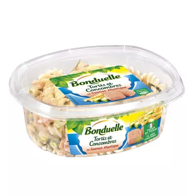 Salada de macarrão com pepino e salmão 300G - BONDUELLE