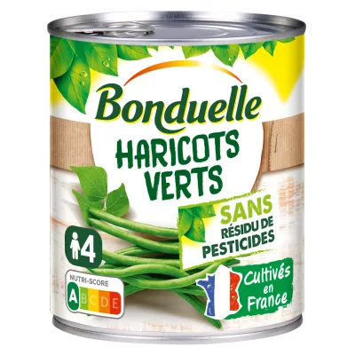 कीटनाशक अवशेषों के बिना अतिरिक्त-अंत हरी बीन्स; 440g -  BONDUELLE