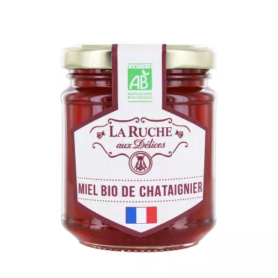 Pot Verre Miel Chataigne De F.