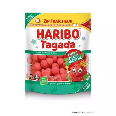 Bonbons Tagada menthe 200g - HARIBO